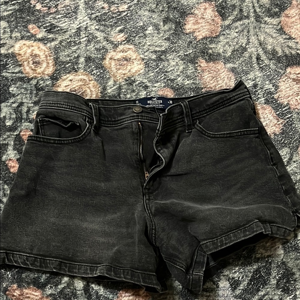 Hollister Women's Dark Gray Jean Shorts